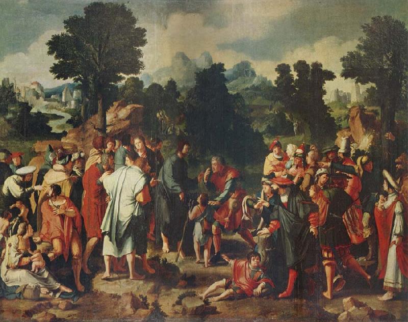 Lucas van Leyden THe Healing of the Blind man of Jericho China oil painting art